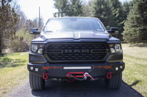 Ram 1500 Winch Plate - Fishbone Offroad - Pike - Black - `19-`23 Ram 1500 Winch Plate - Fishbone Offroad - Pike - Black - `19-`23
